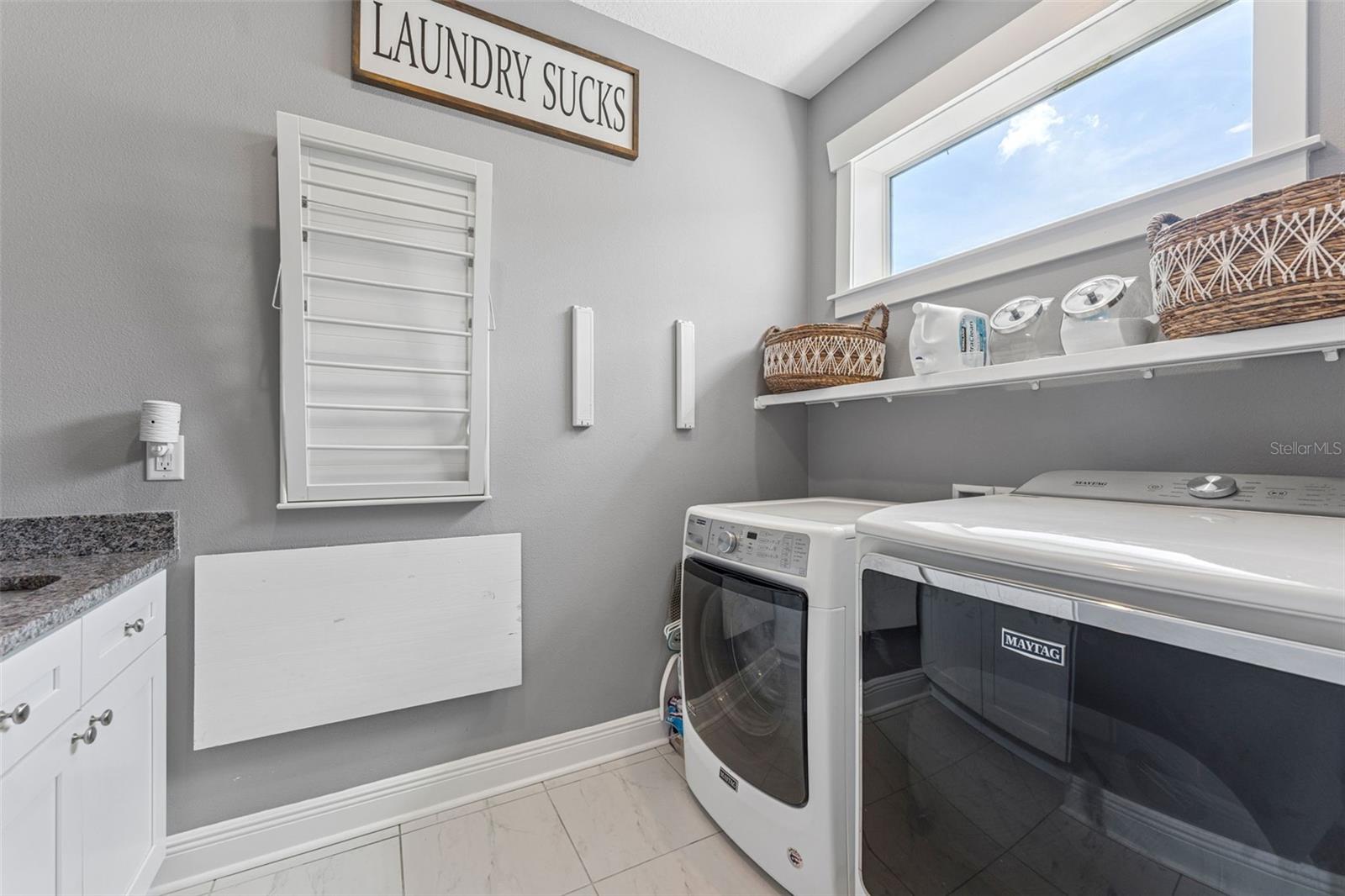 Upstairs laundry