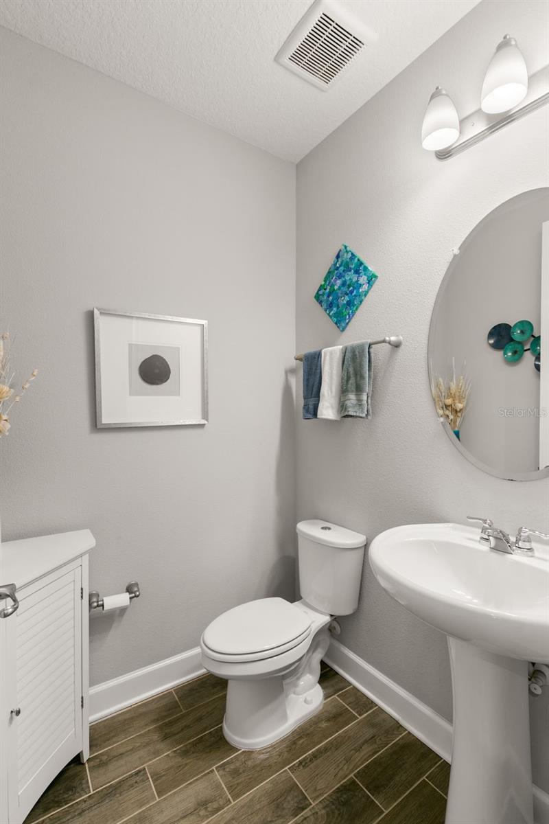 First floor half bath