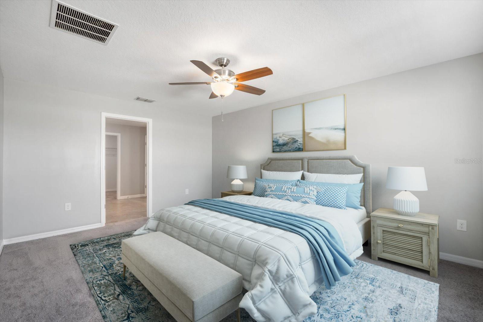 Staged Bedroom