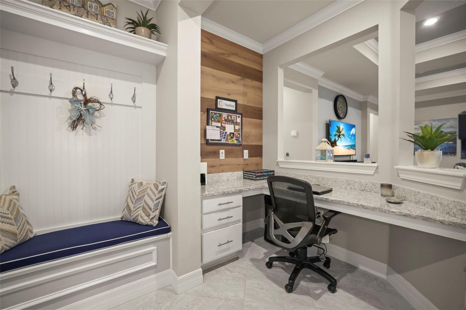 Office area and drop station