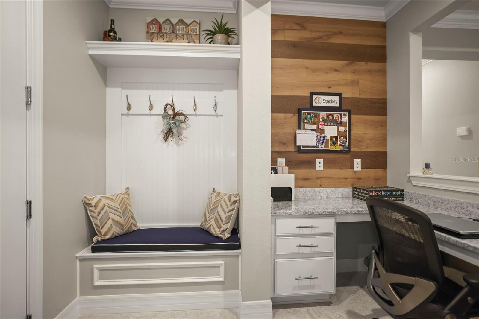 Office area and drop station
