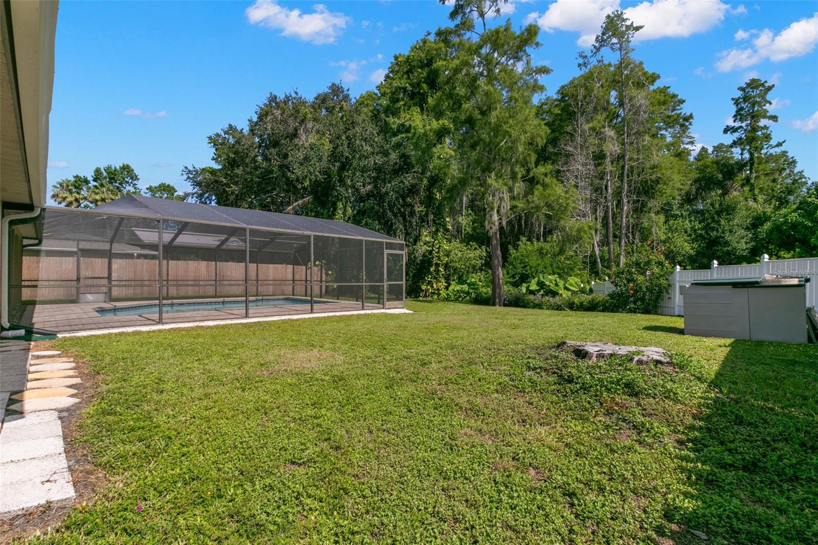 Backyard overlooking deeded Preserve