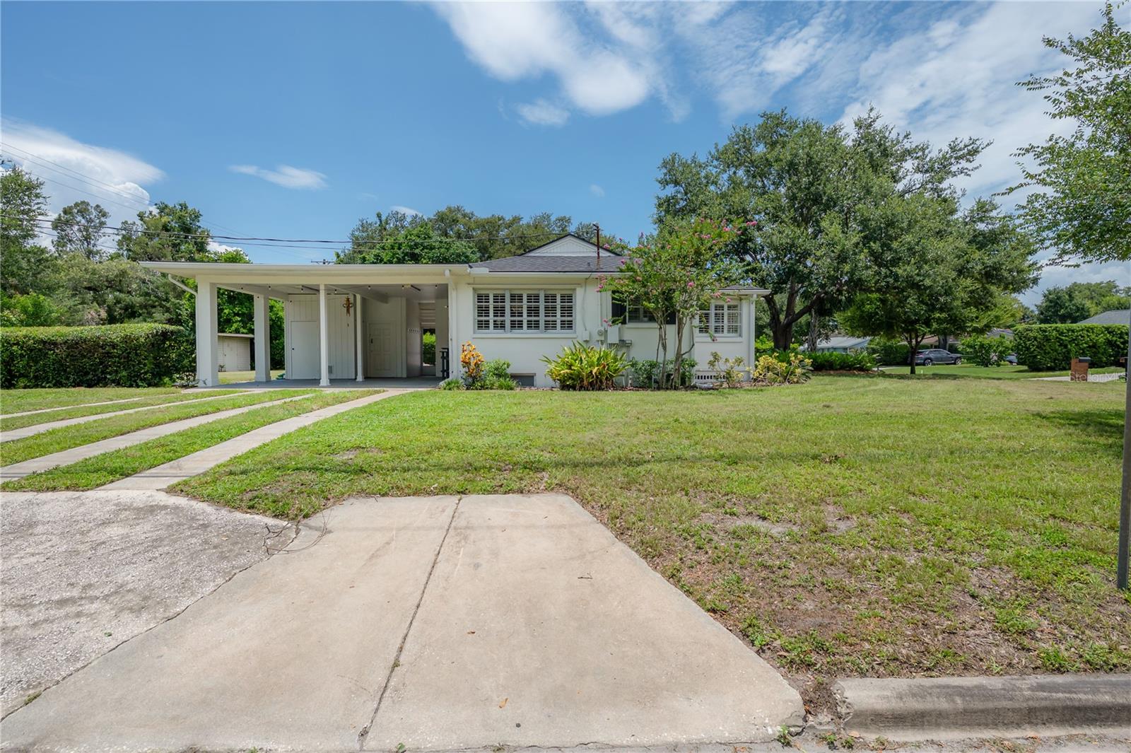 Large 2 Spot Carport and Covered Entertaining Area With Storage