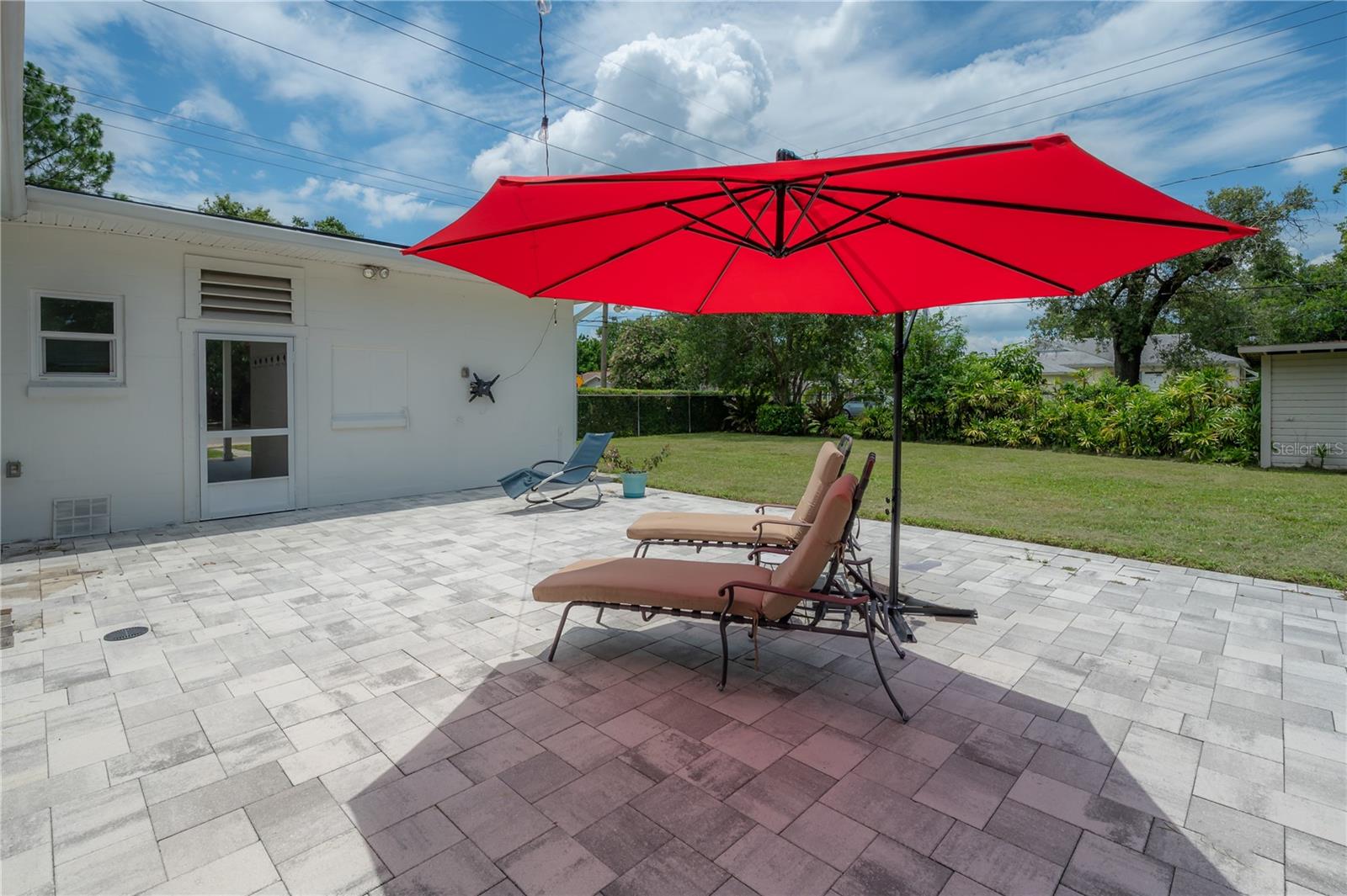 Large Patio and Huge Backyard