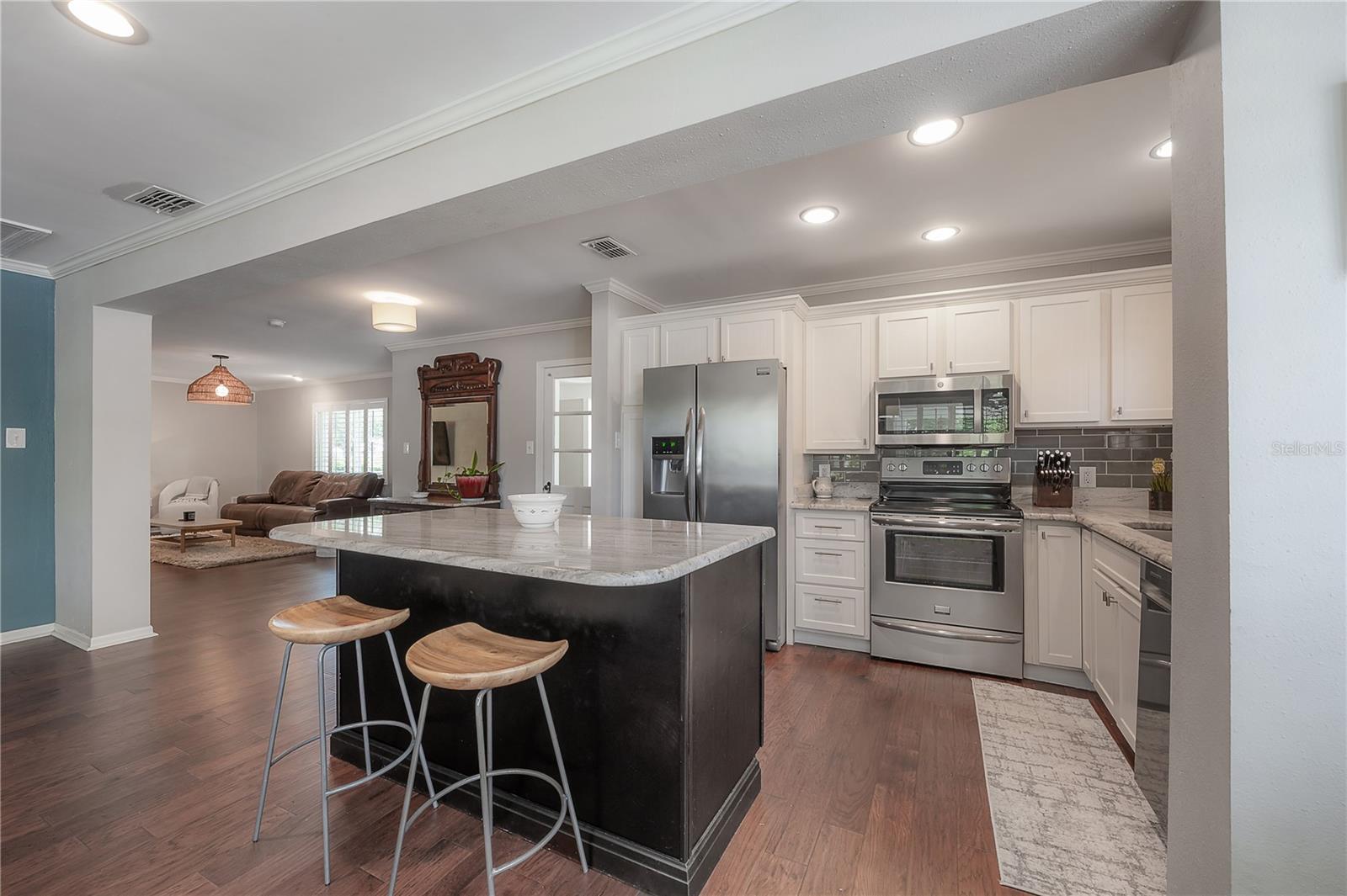 Open Concept Kitchen, Living and Dingin