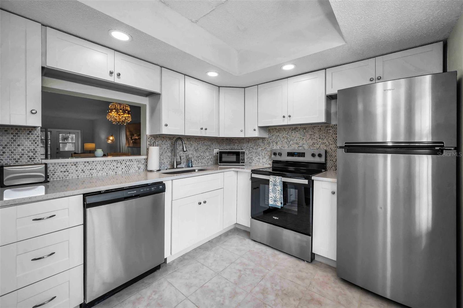 Bright and shiny updated kitchen