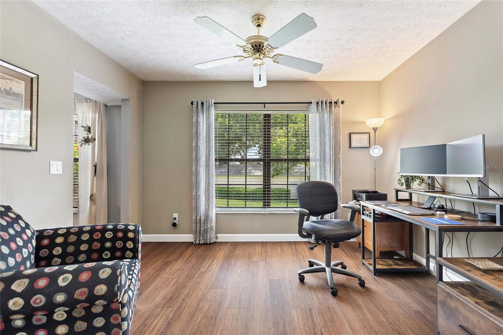Home office.  The doorway to the left leads into the family room.