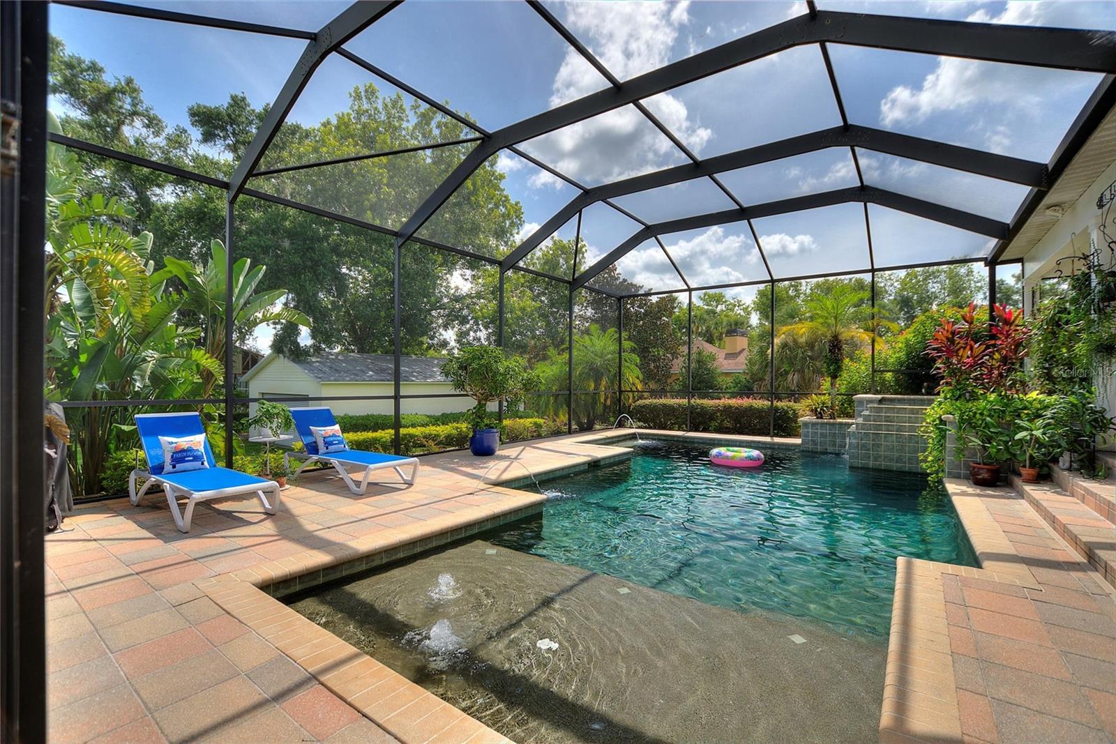 The scenery around the pool is just amazing.