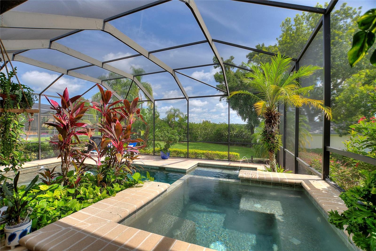 Spa area of the pool.