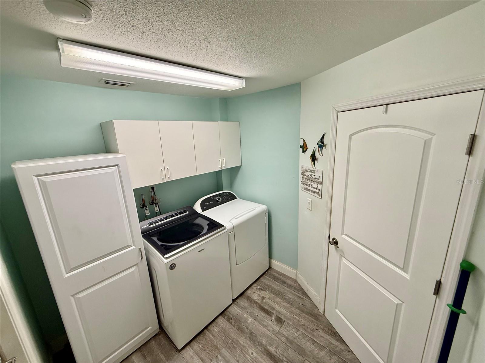 Interior laundry room