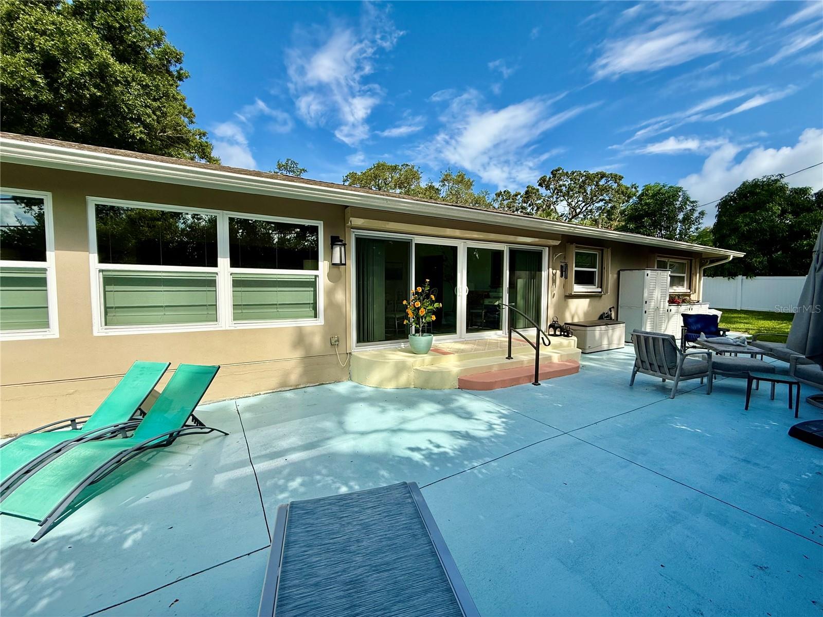 Rear patio