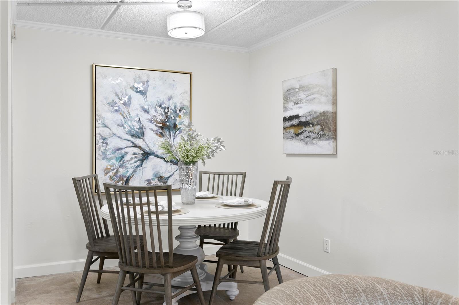 Enjoy meals in the dedicated dining space that opens directly to the spacious family room