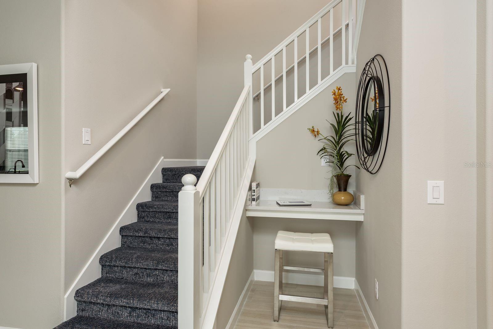 Upstairs to Loft and 3rd bedroom and bathroom