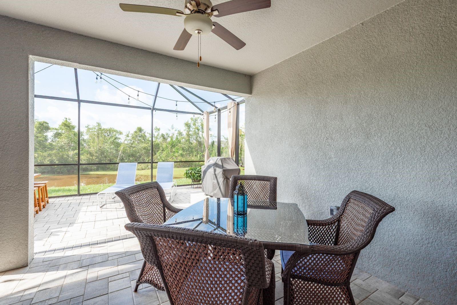 Covered back patio