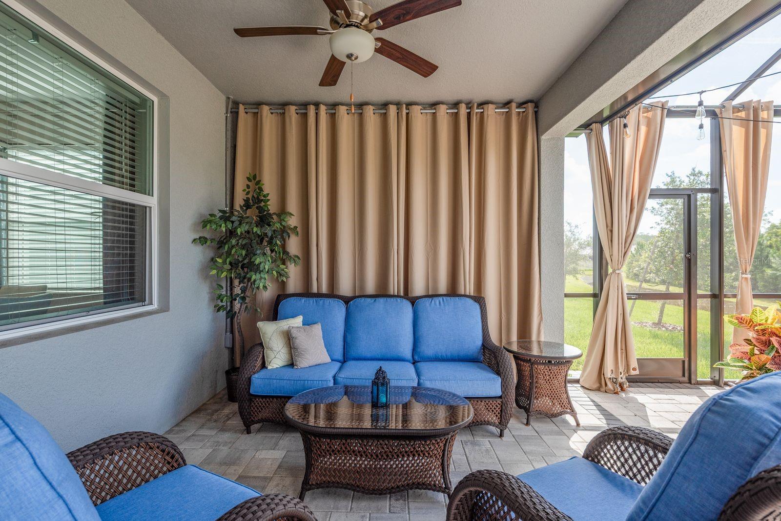 Covered back patio