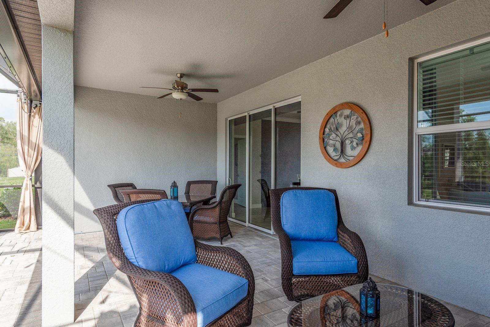 Covered back patio