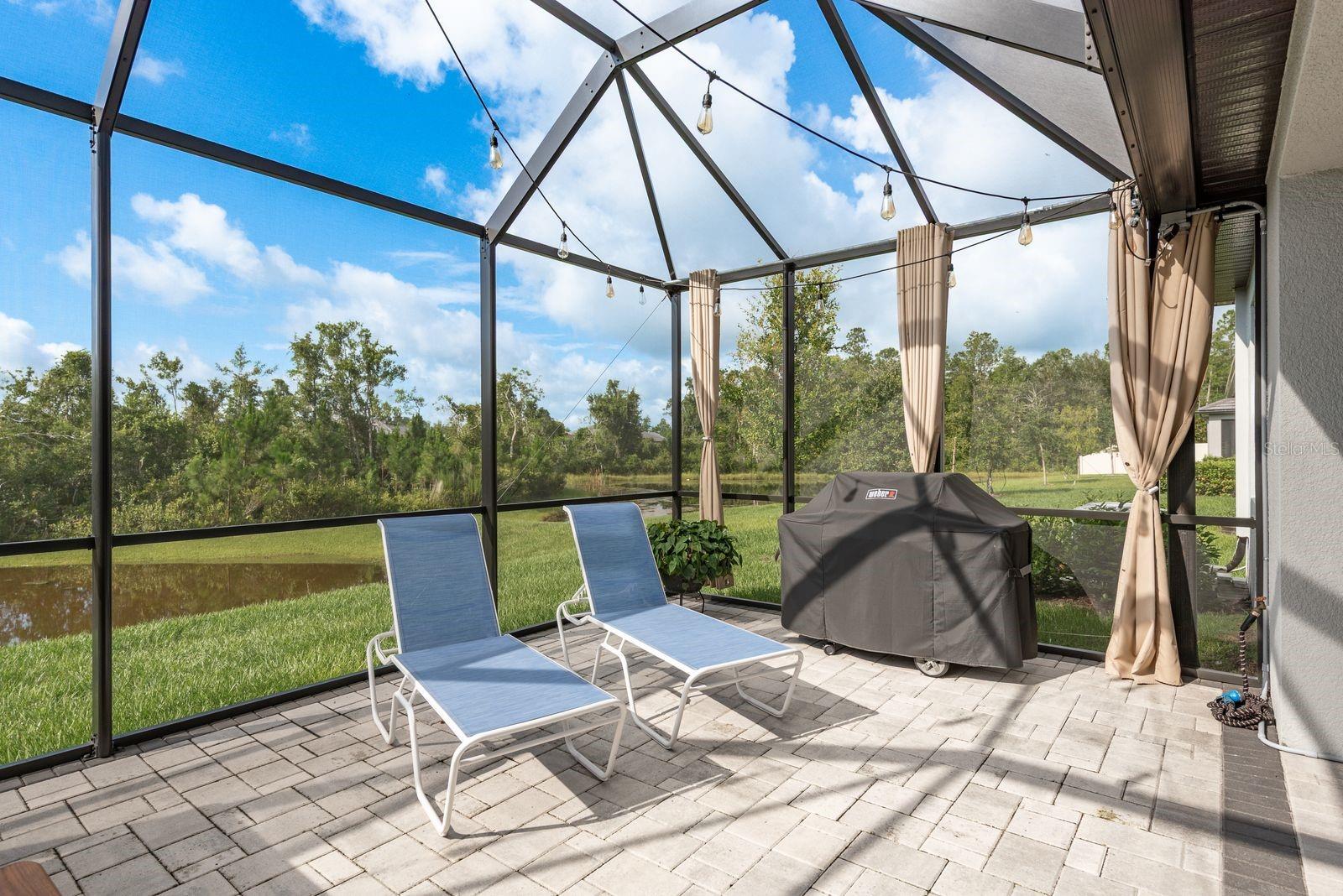 Screened extended lanai