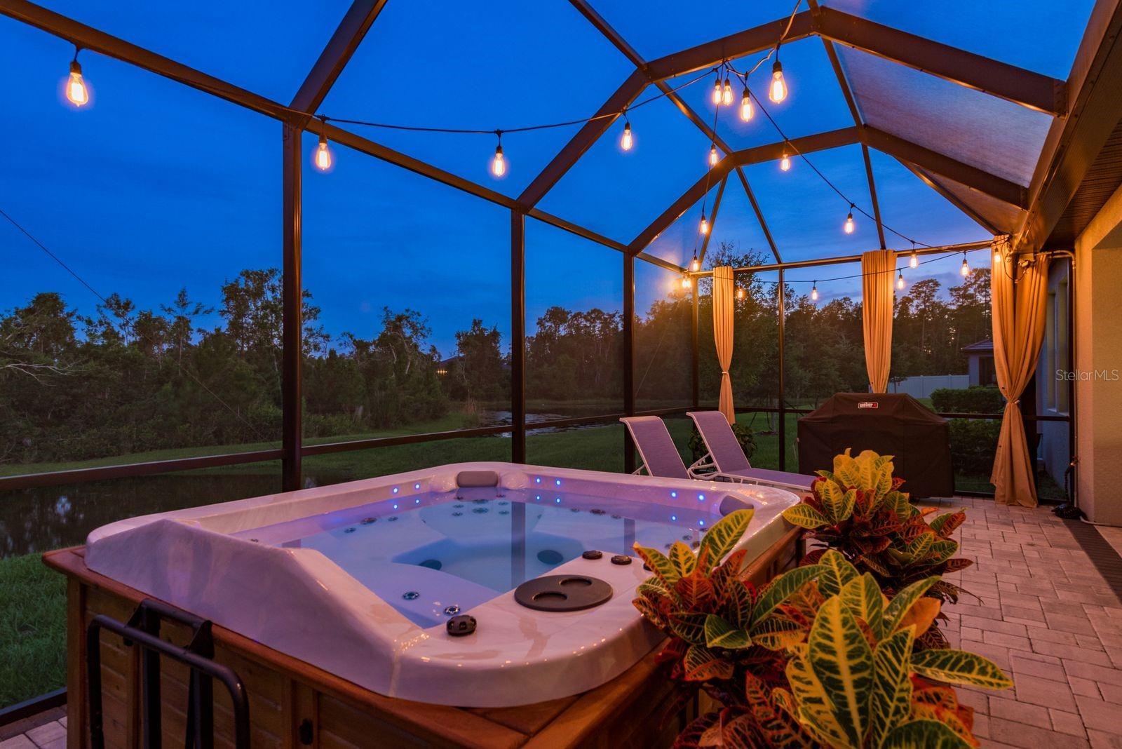 Twilight hot tub