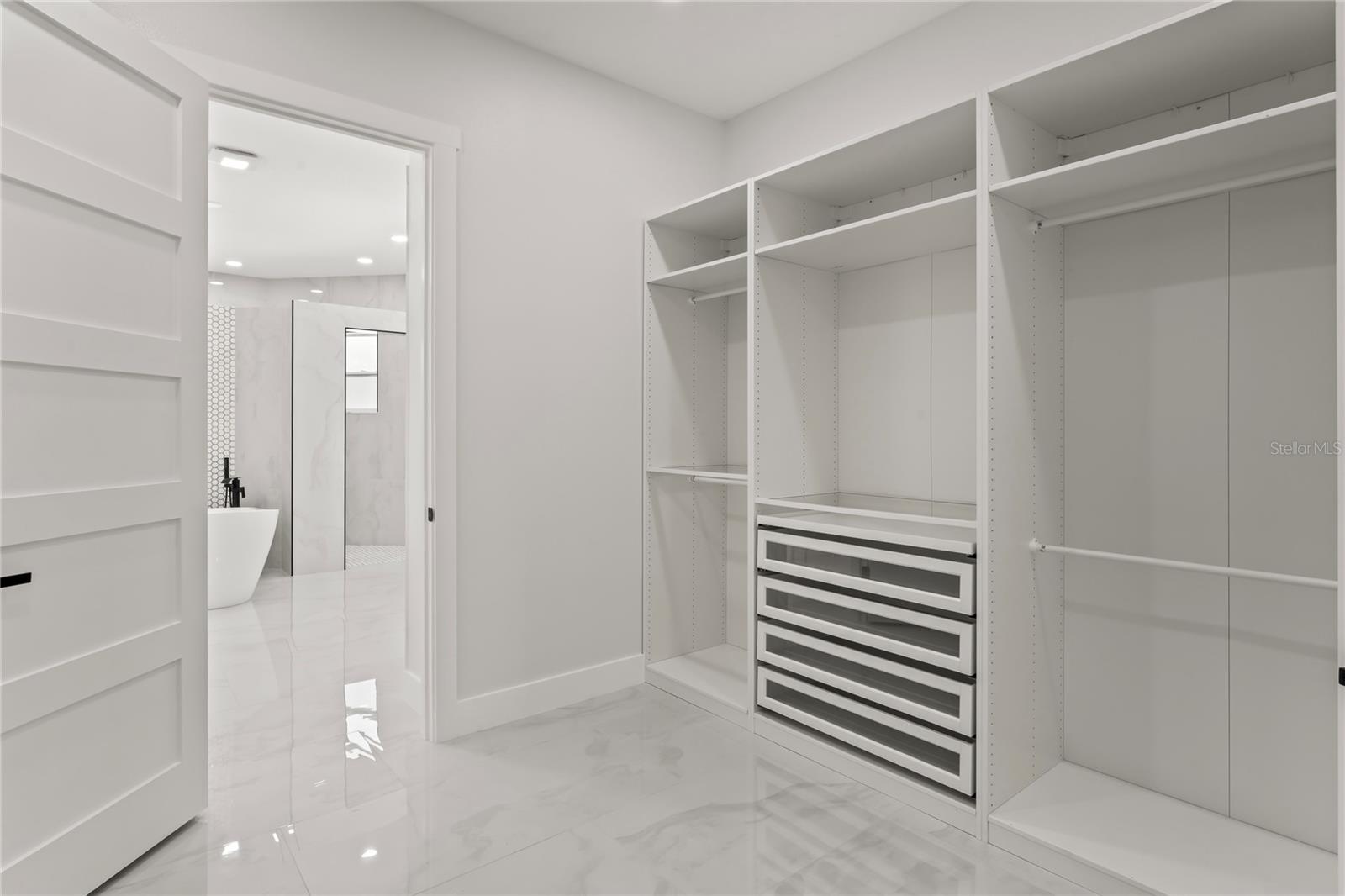 His and Hers walk-in