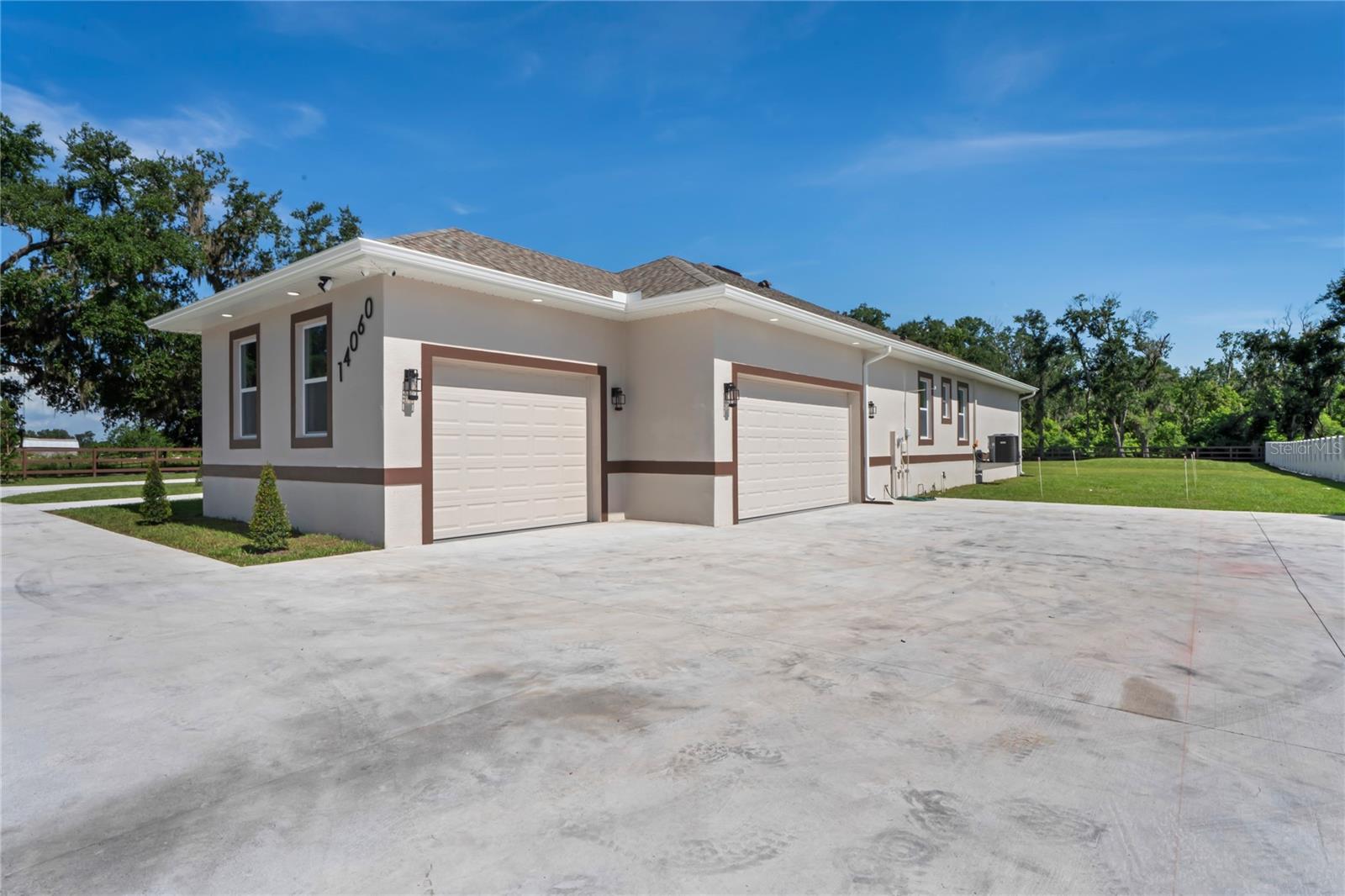 Three car garage