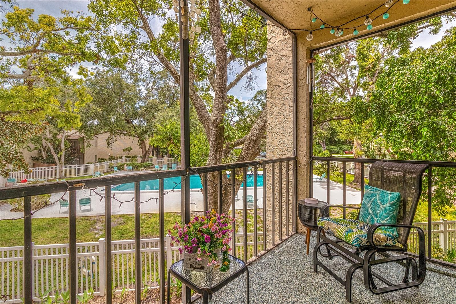 Pretty pool view in this peaceful community.