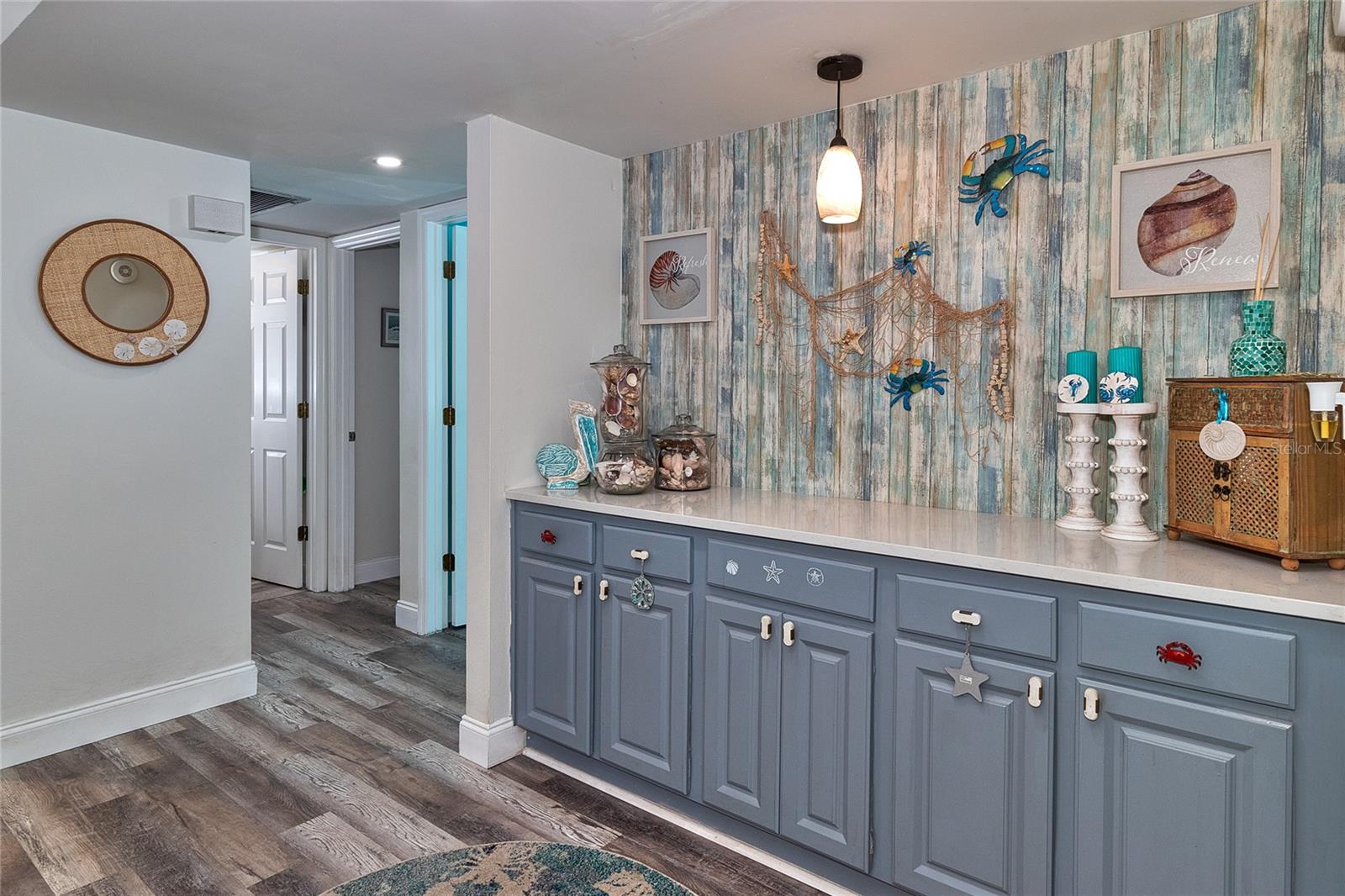 This fantastic focal point is great for storage or displaying special decor.