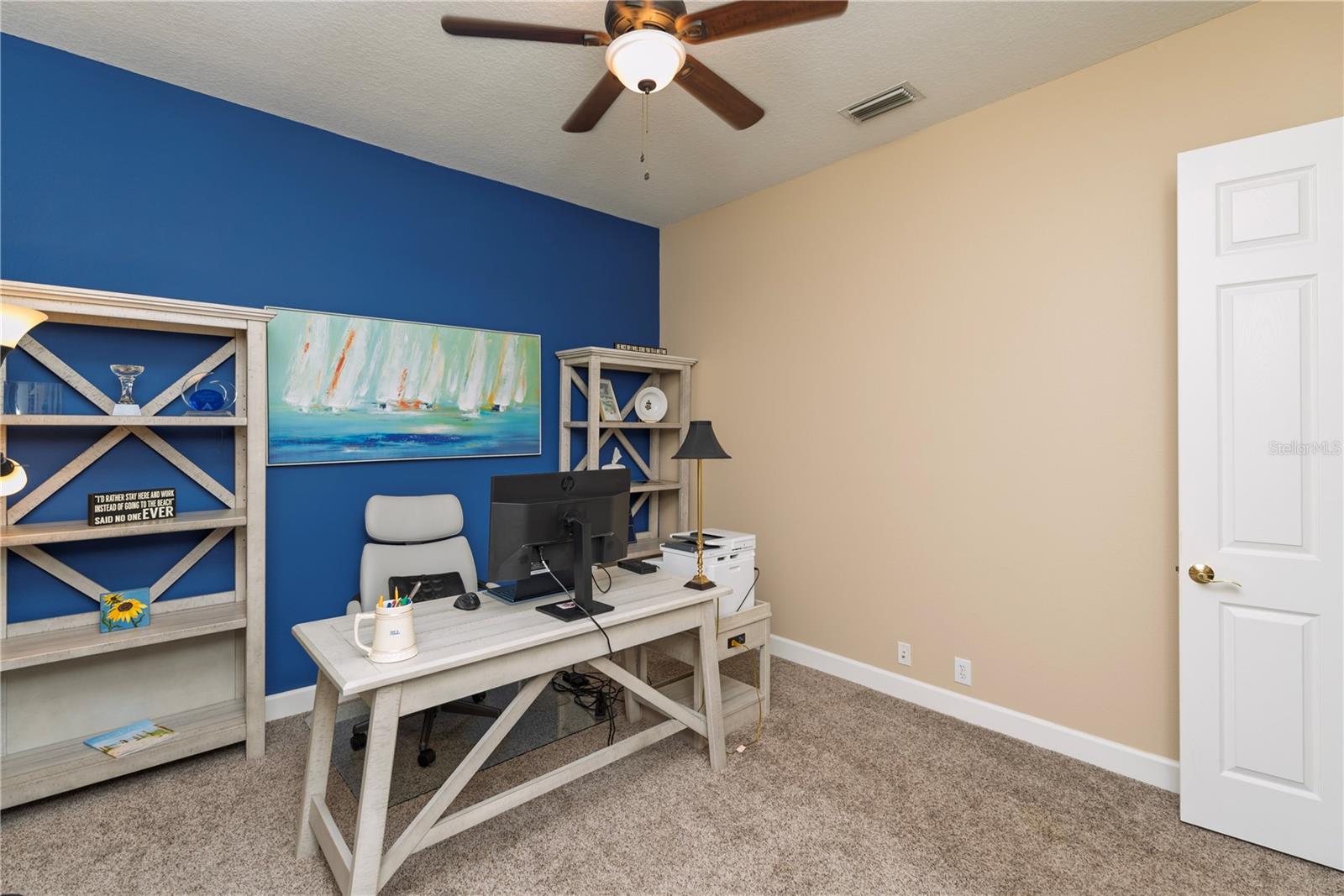 Bedroom 4 being used as second office.