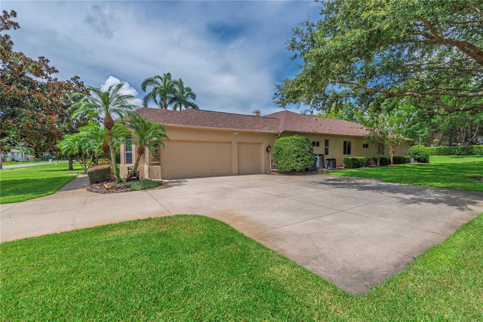 Extended driveway.