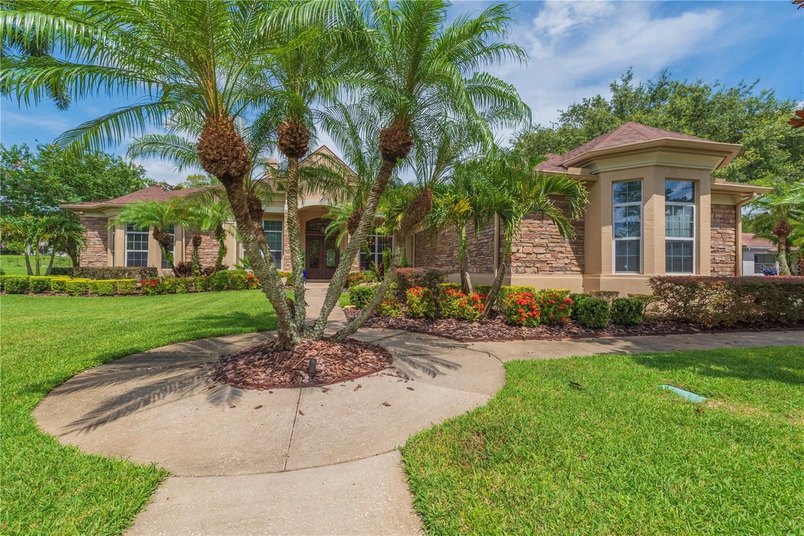 Beautiful landscaping.