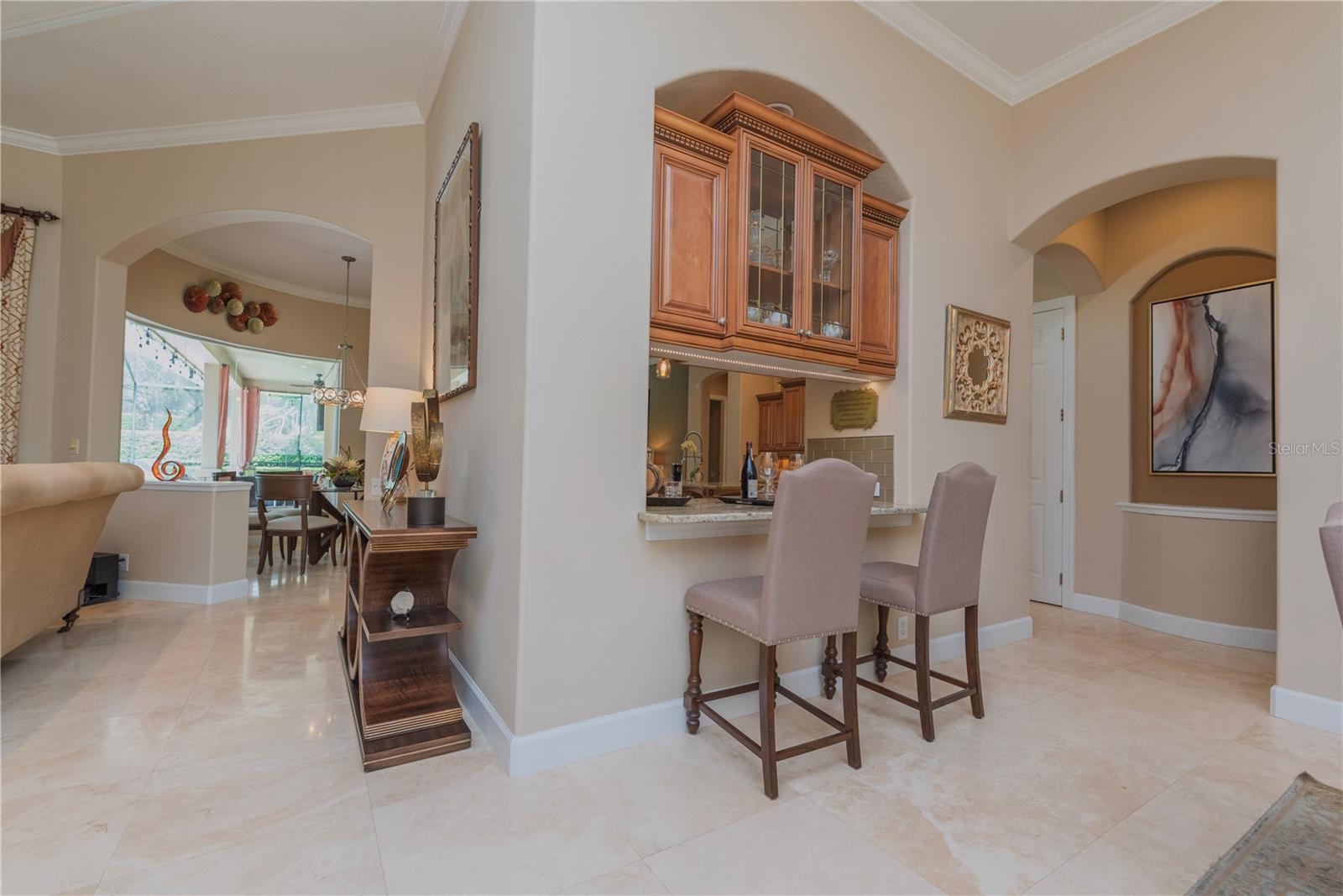 Pass through from dining room to kitchen.