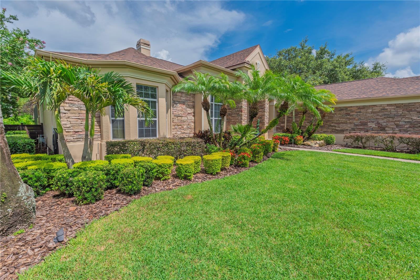 Beautiful landscaping.