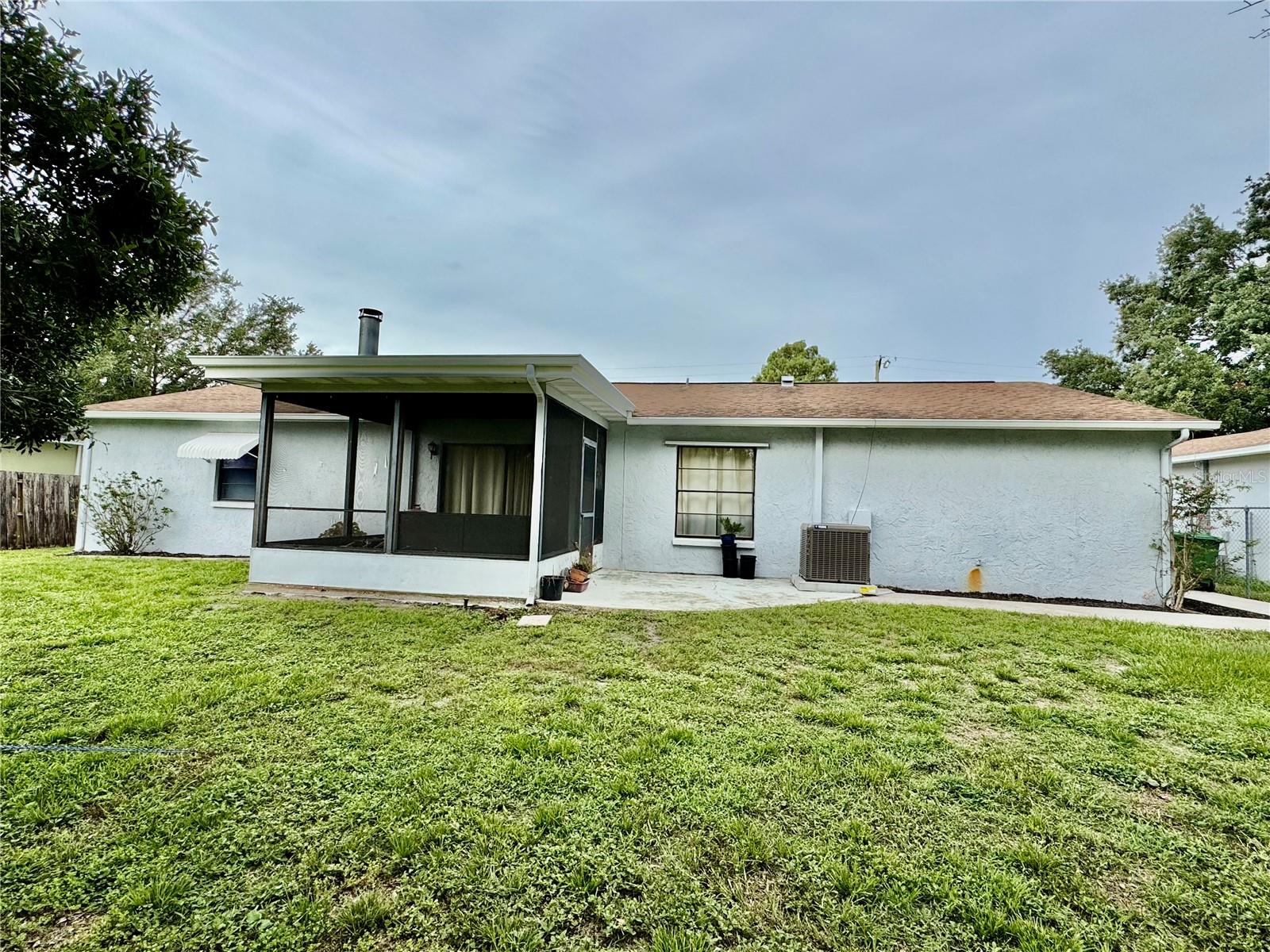 rear of home