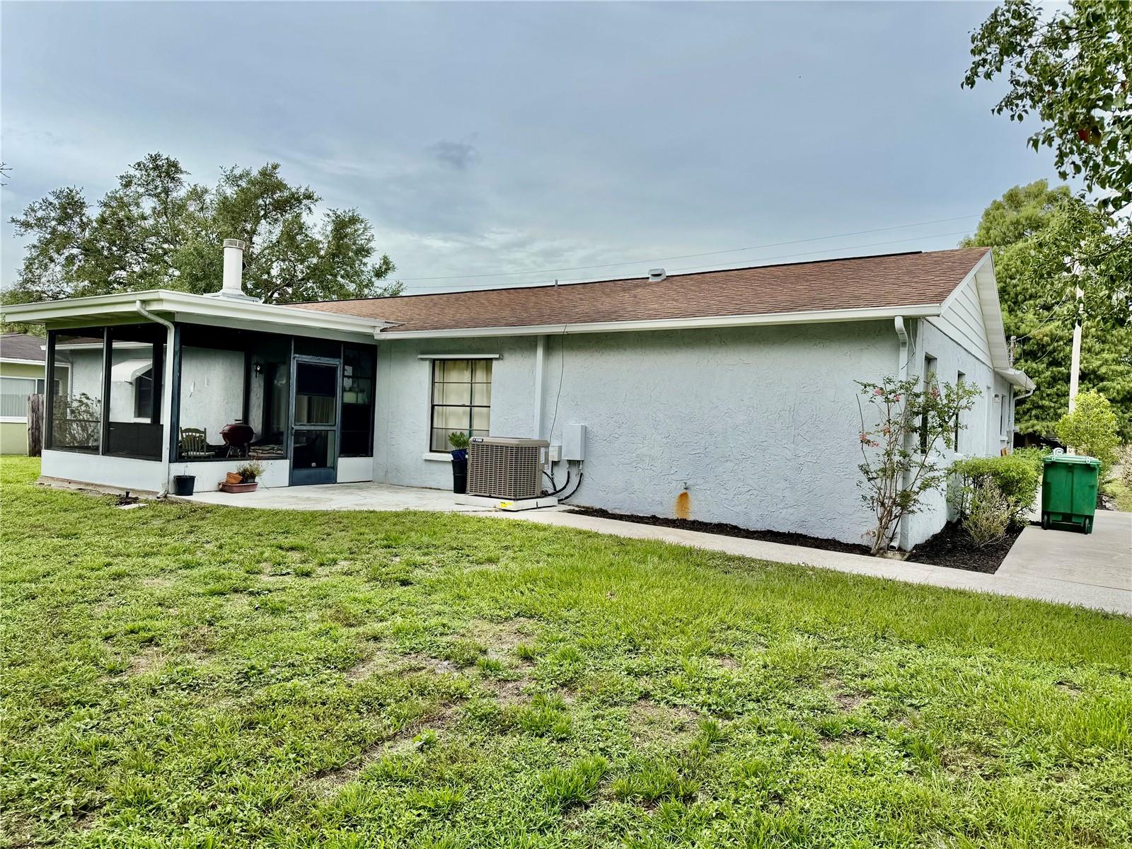 rear of home