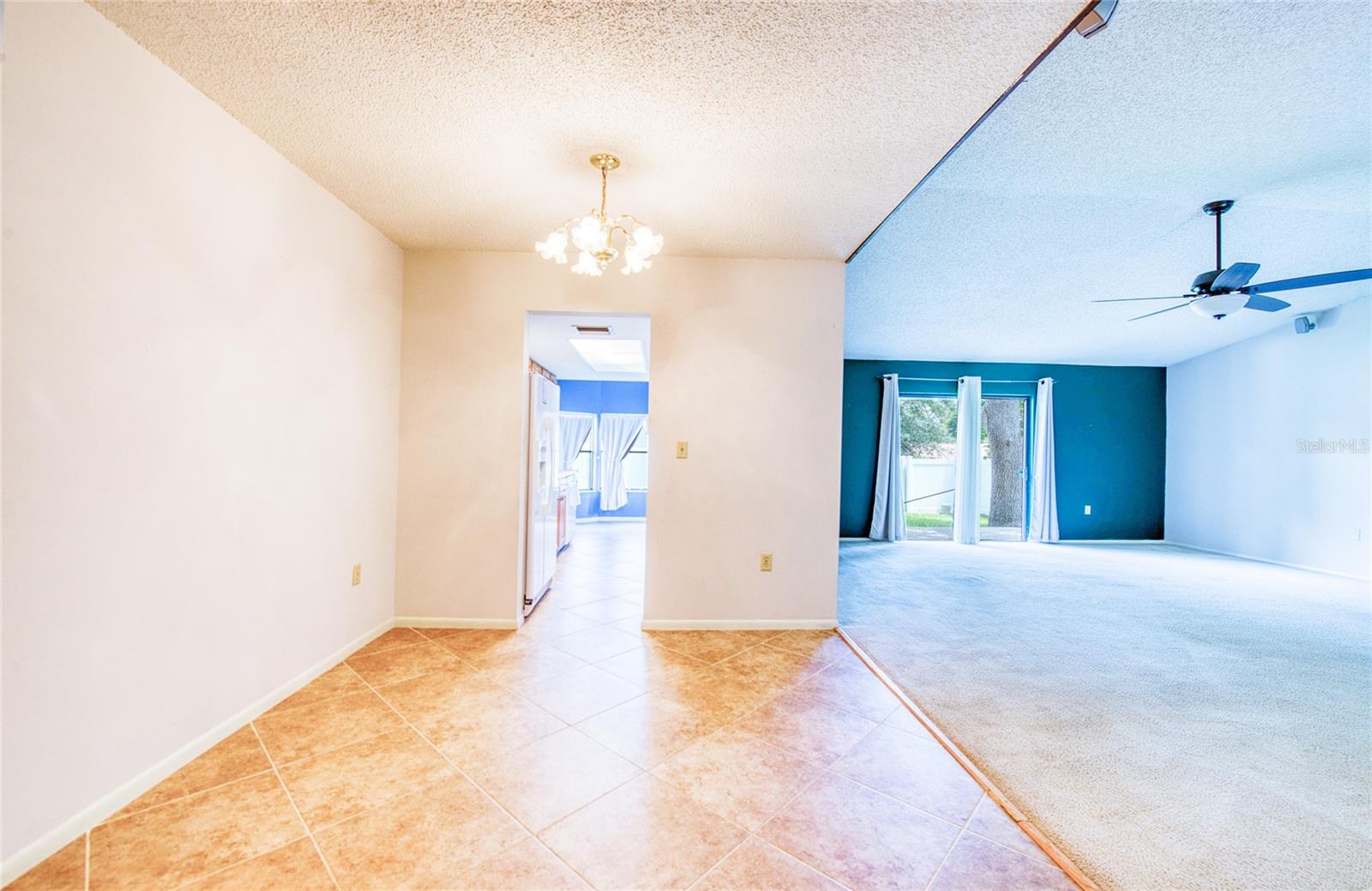 View of dining room & great room