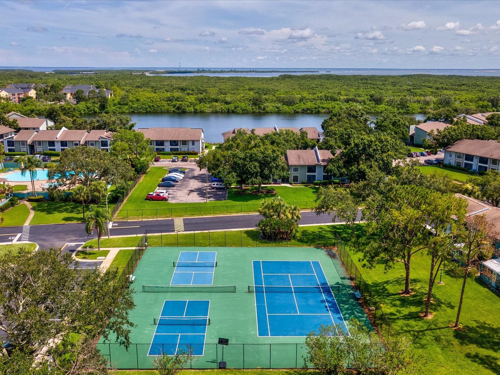 Pickle ball and tennis courts
