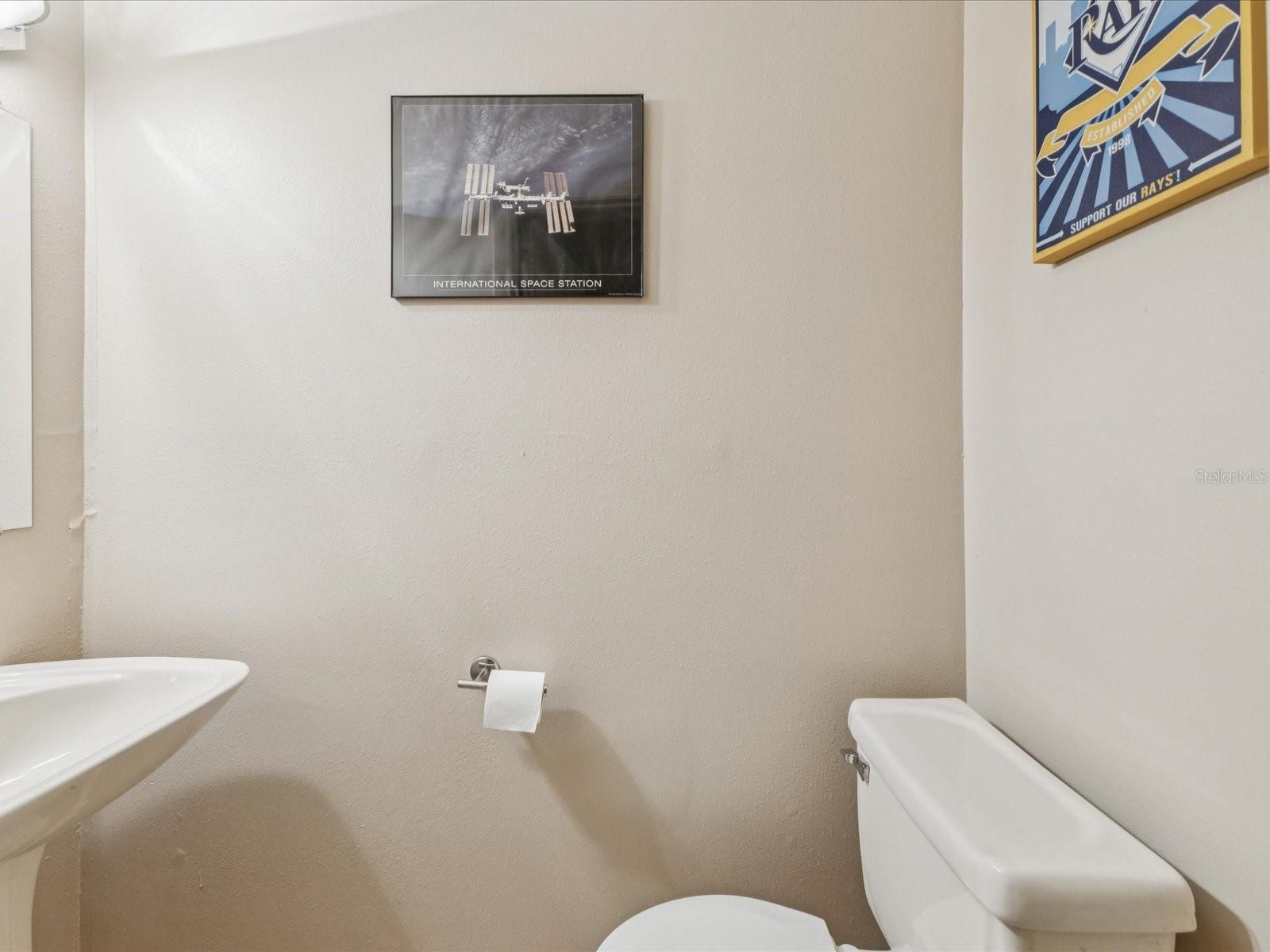 Half bath on the main floor
