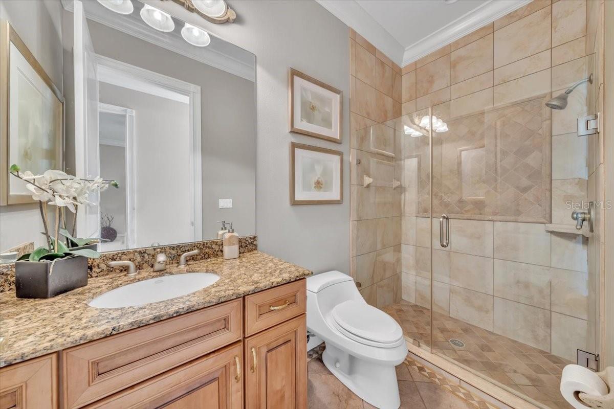 Neutral tones and quality fixtures make this space feel fresh!