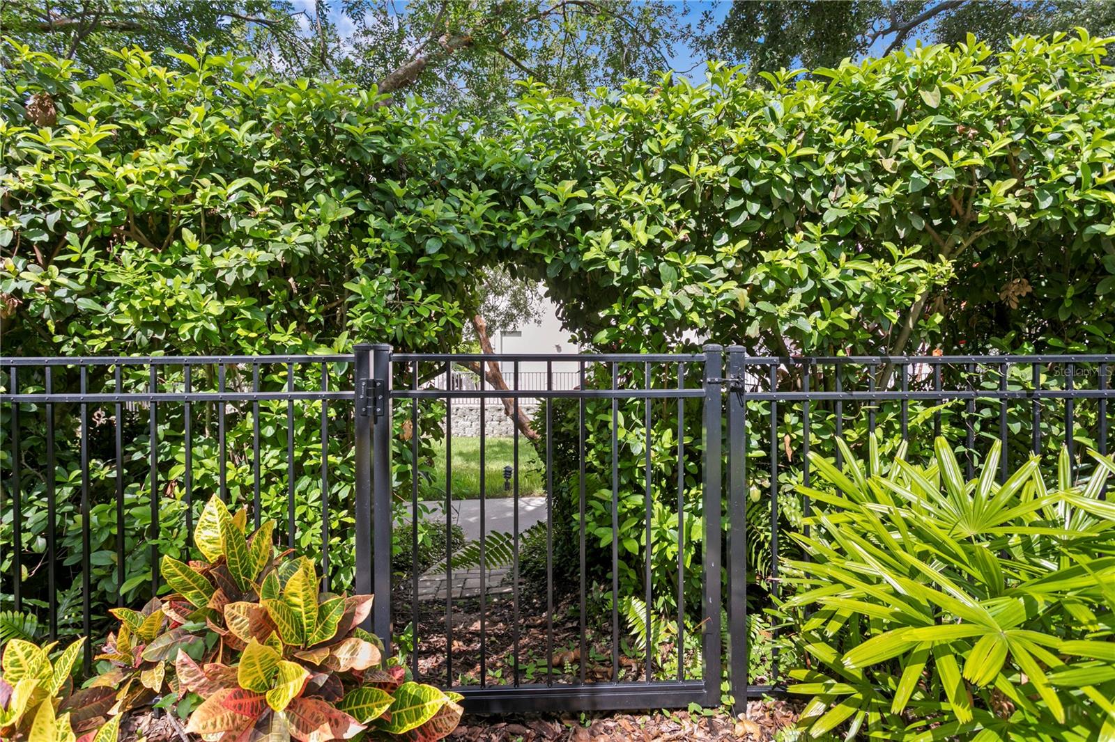 There is access to the linear walkway that connects throughout the community