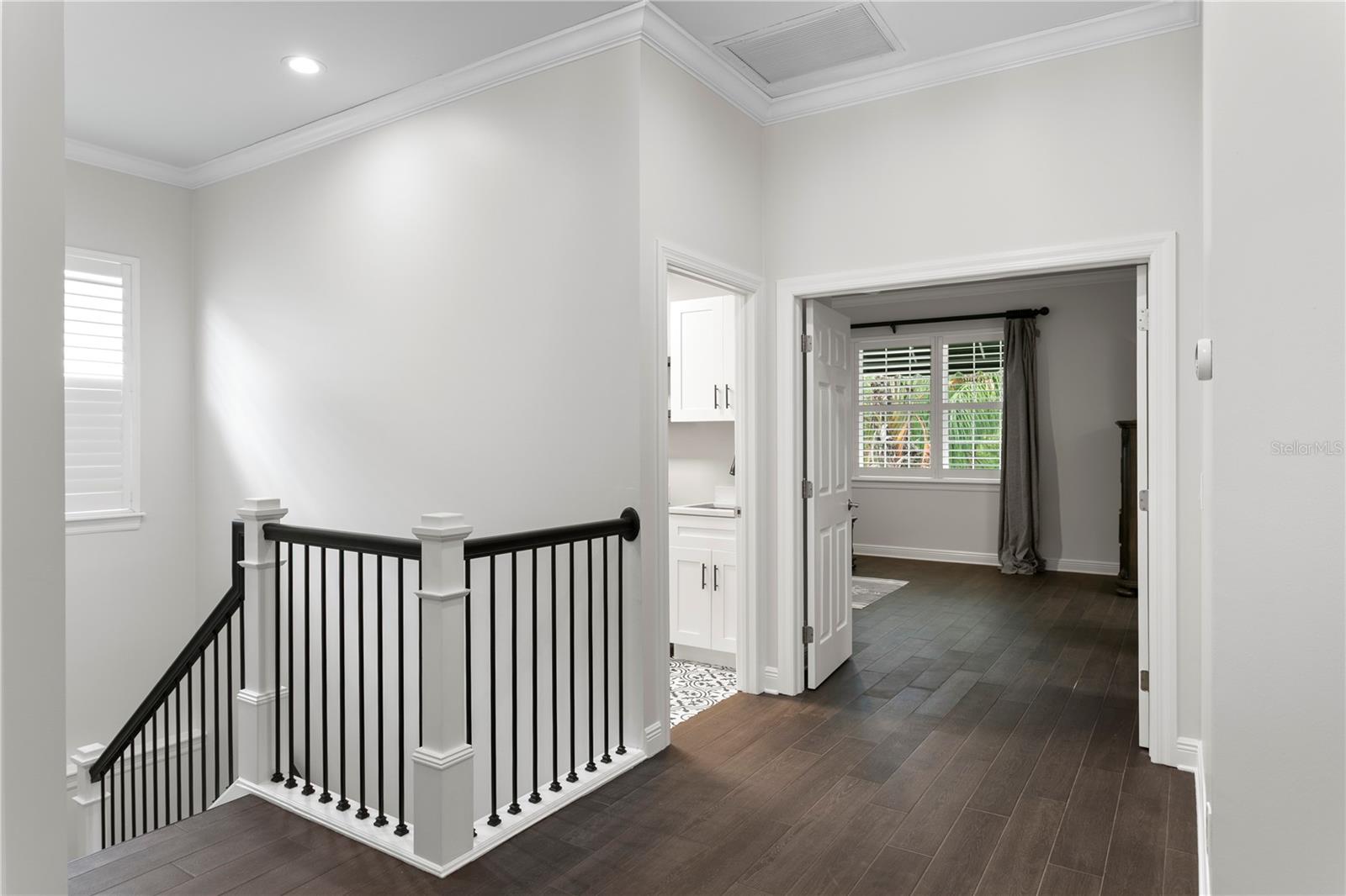 And right into your double door entryway into the primary retreat