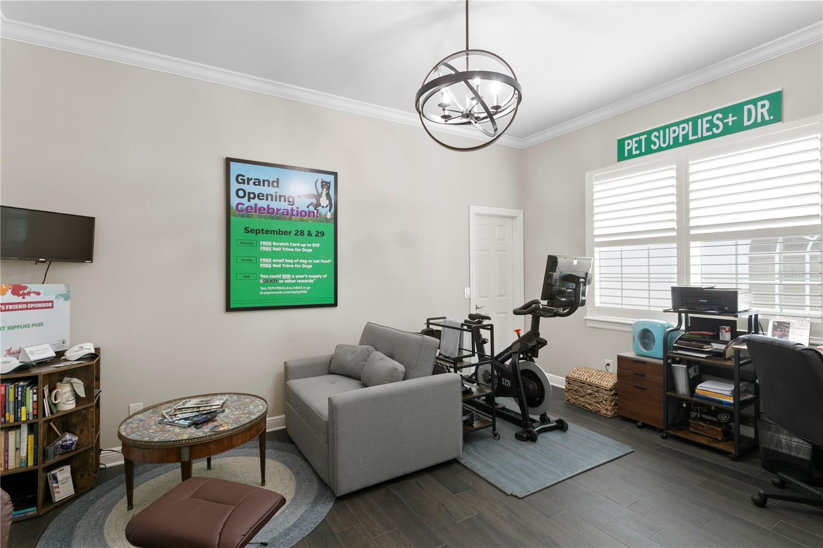 The third bedroom is currently set up as a home office, offering flexible space to suit your needs.