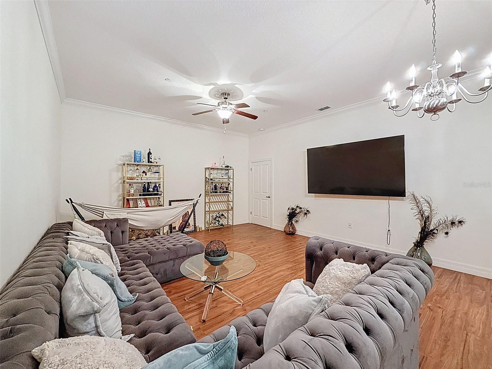 Large storage room on the corner of the Living area