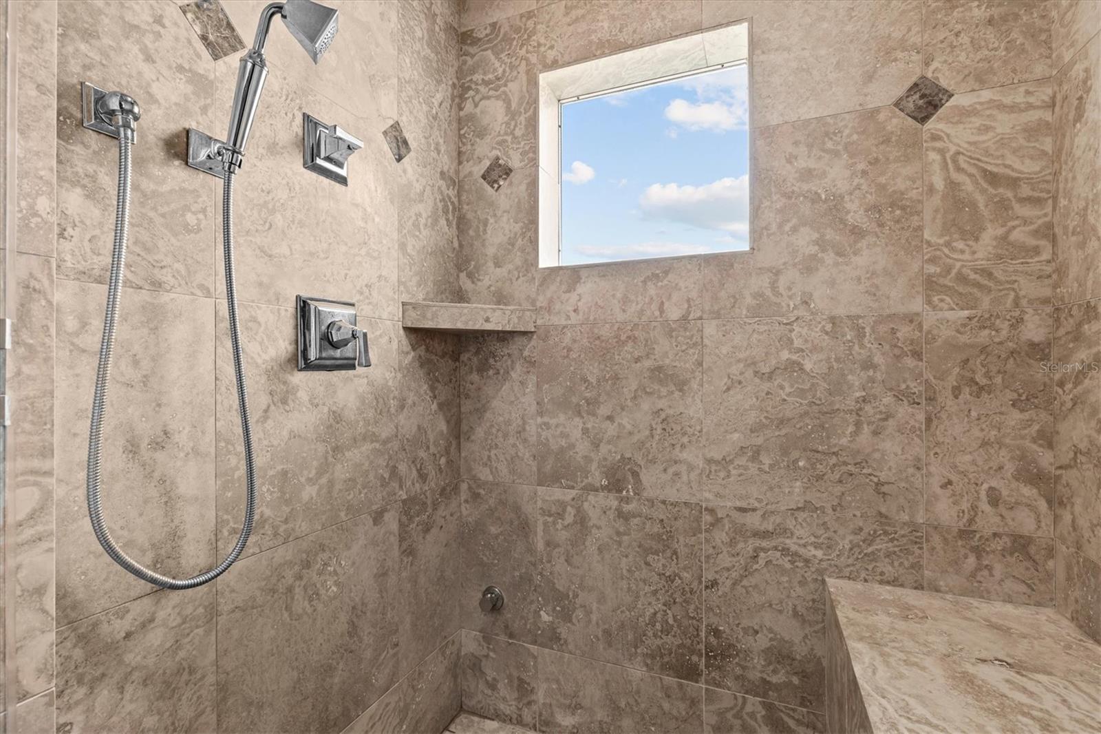 Primary shower area