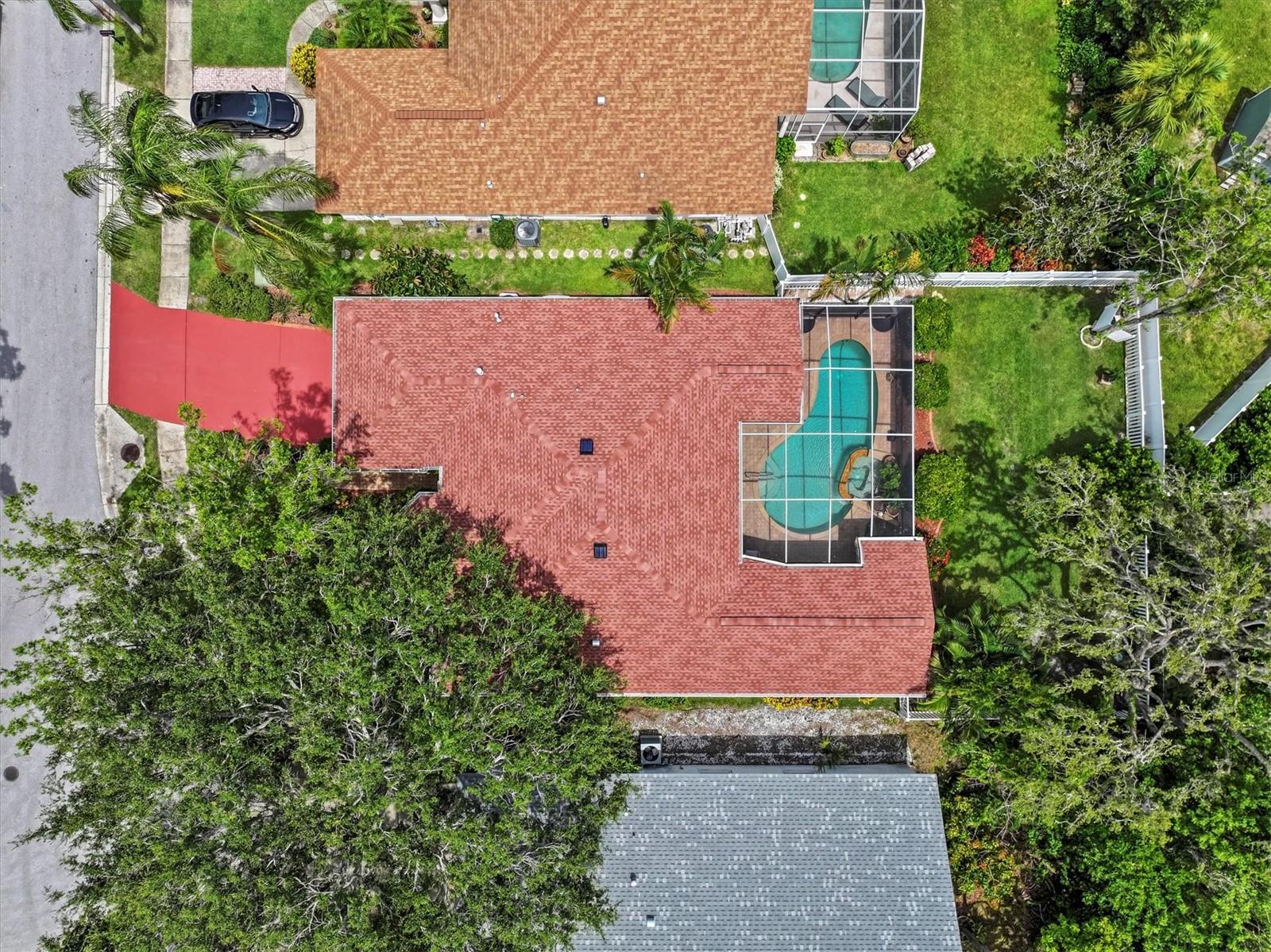 Private backyard