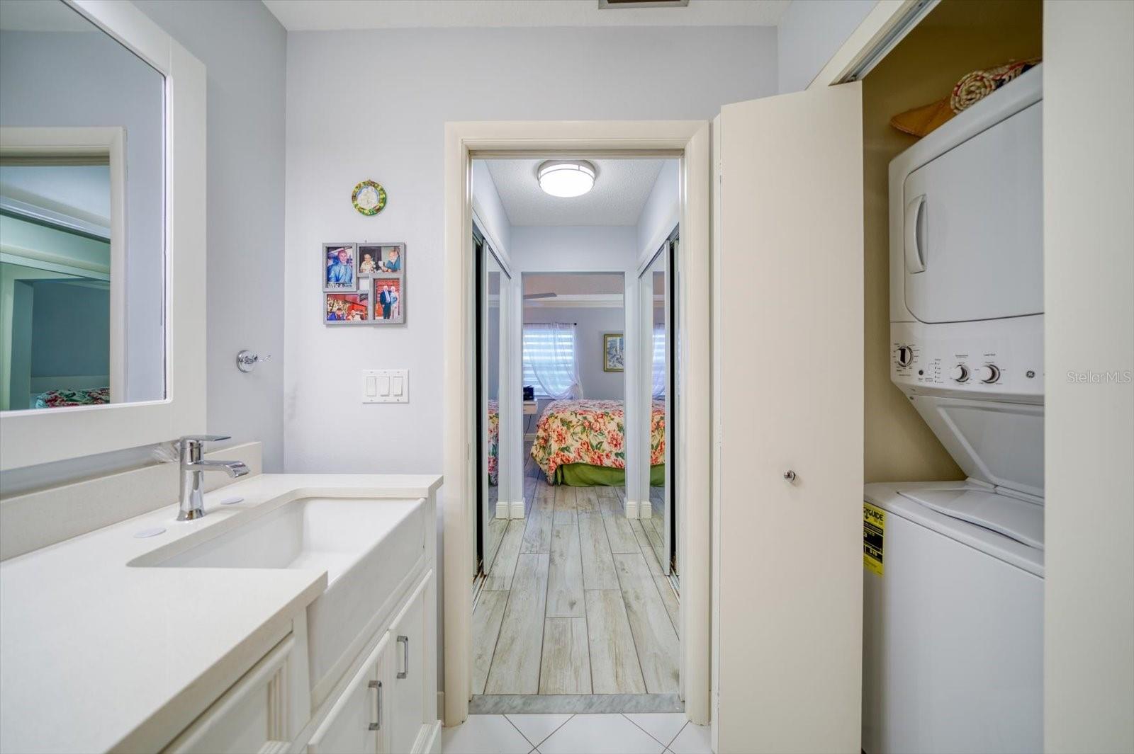 Master Bathroom with Washer & Dryer