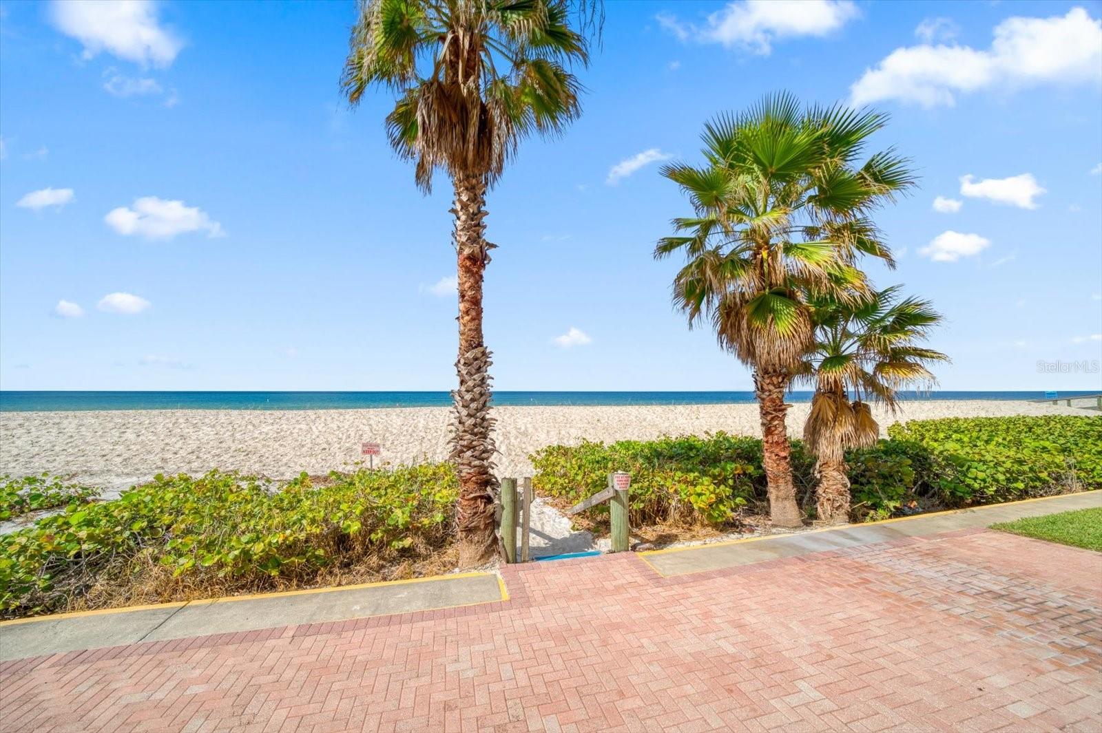 Steps to beautiful Belleair Beach