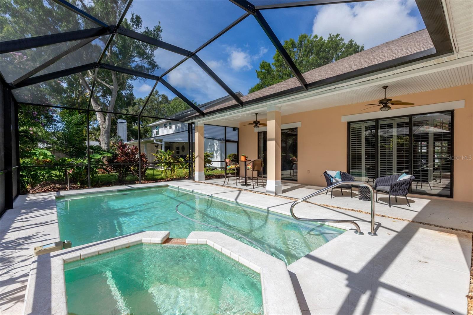 Pool/Spa and Lanai with Brand New Birdcage Screen Enclosure