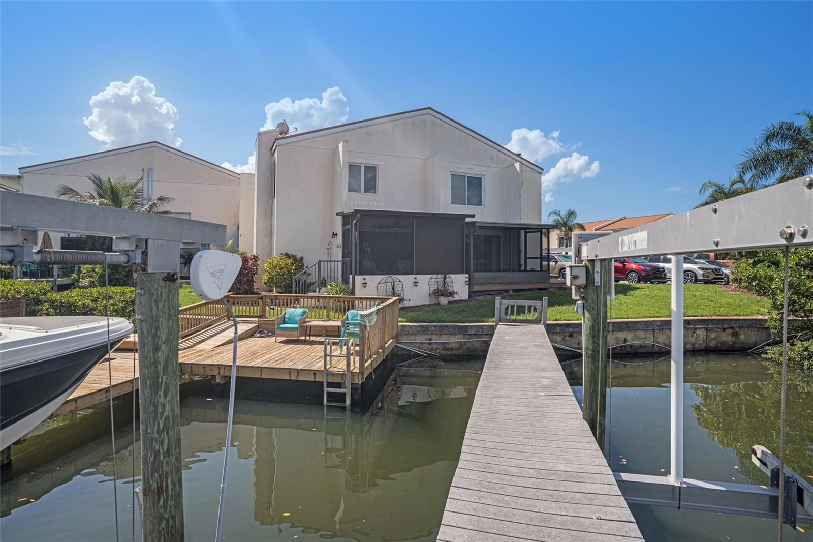 Private boat dock/lift.