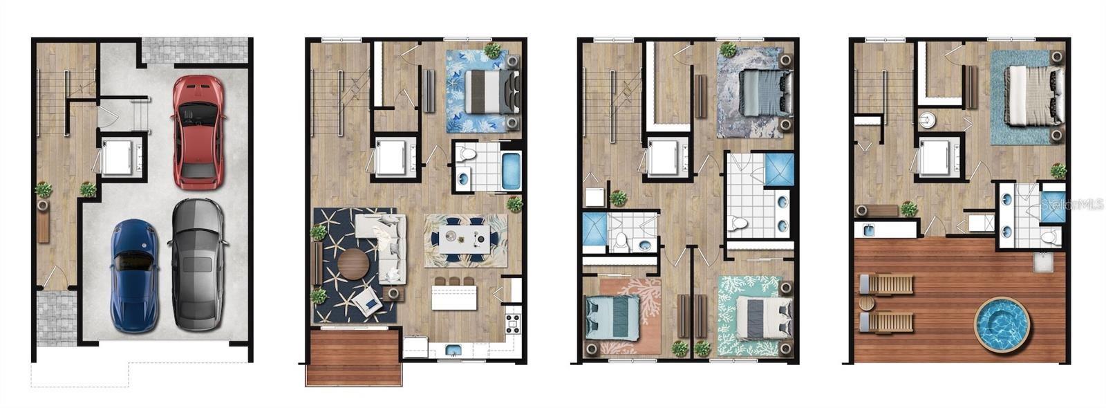 Capri Townhomes Floor Plan