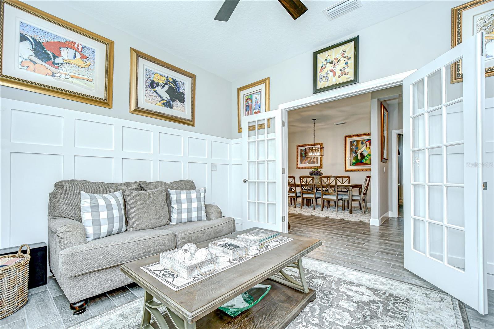 Private with French doors!
