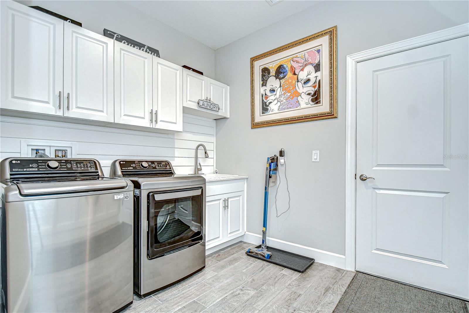 Laundry room with extra storage!